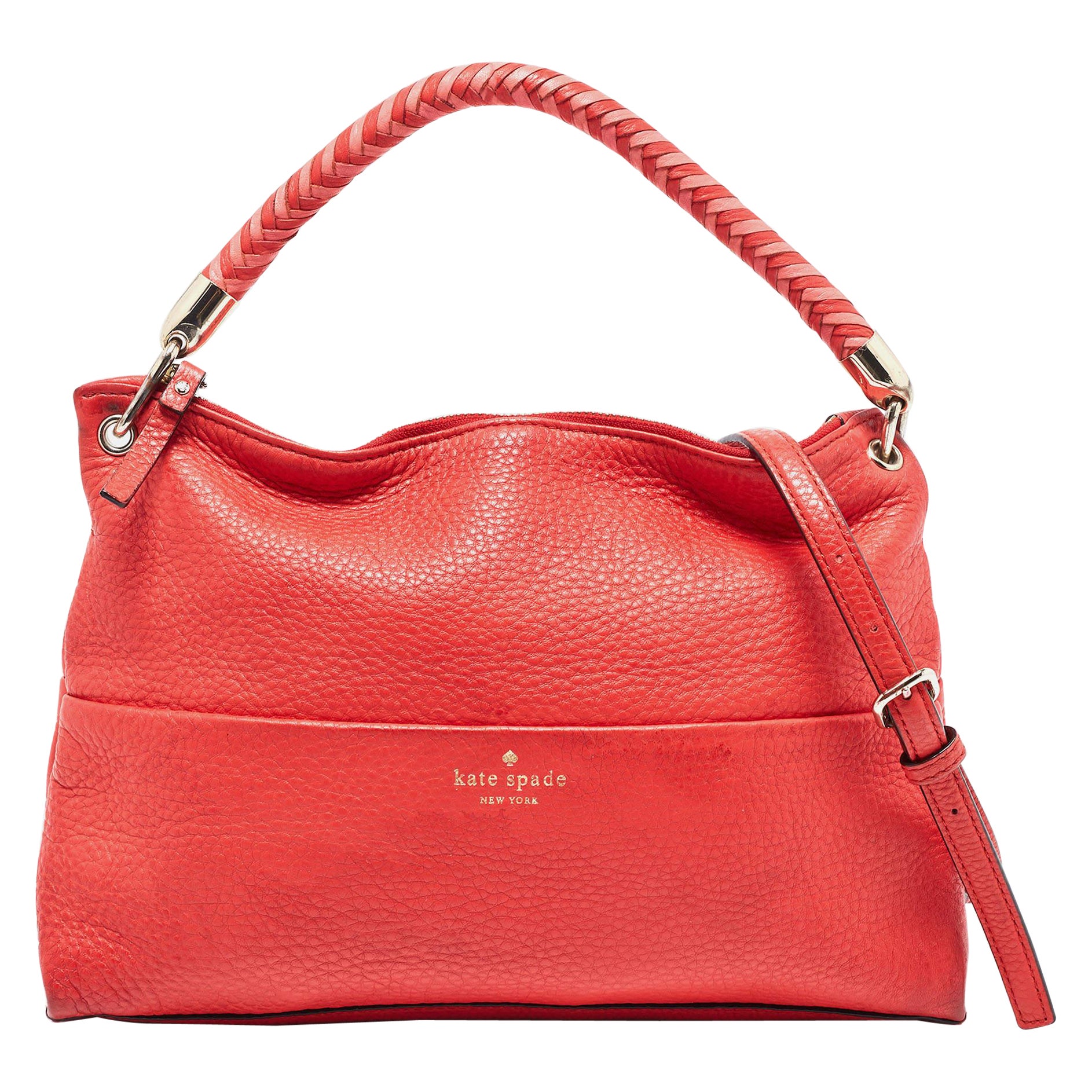 Kate Spade Red Leather Elliot Place Carmina Shoulder Bag