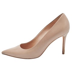 Celine Light Brown Leather Pointed Toe Pumps Size 37