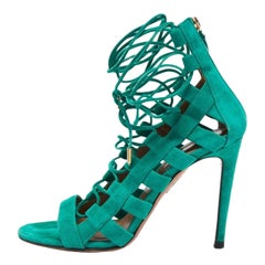 Aquazzura Sandali in pelle scamosciata Greene & Greene & Up Taglia 38