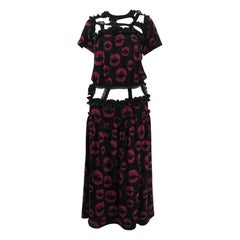 Comme des Garcons - Vestito con nastro Kiss Lips 2008