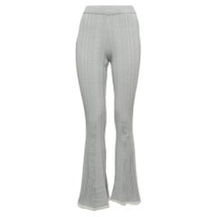 Joseph Hellblau gestreifte Baumwoll-Strick-Hose XXS