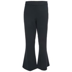 Moschino Couture Pantalones acampanados de crepé negro L