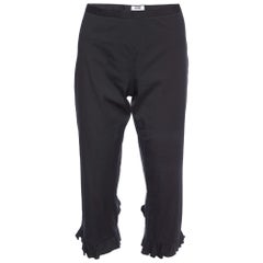 Moschino Cheap and Chic - Pantaloni Capri in cotone nero M.