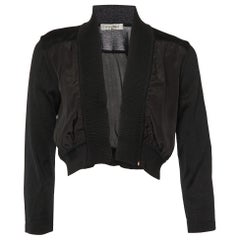 Sportmax Coprispalle nero in maglia di cotone e seta M.