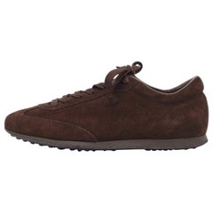 Tod's Brown Wildleder Lace Up Sneakers Größe 39.5