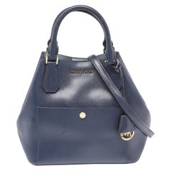 Michael Kors Fourre-tout Greenwich en cuir bleu