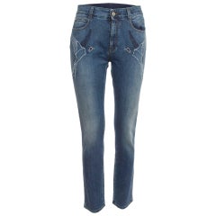 Stella McCartney Denim Bird Embroidered Jeans M Waist 27"