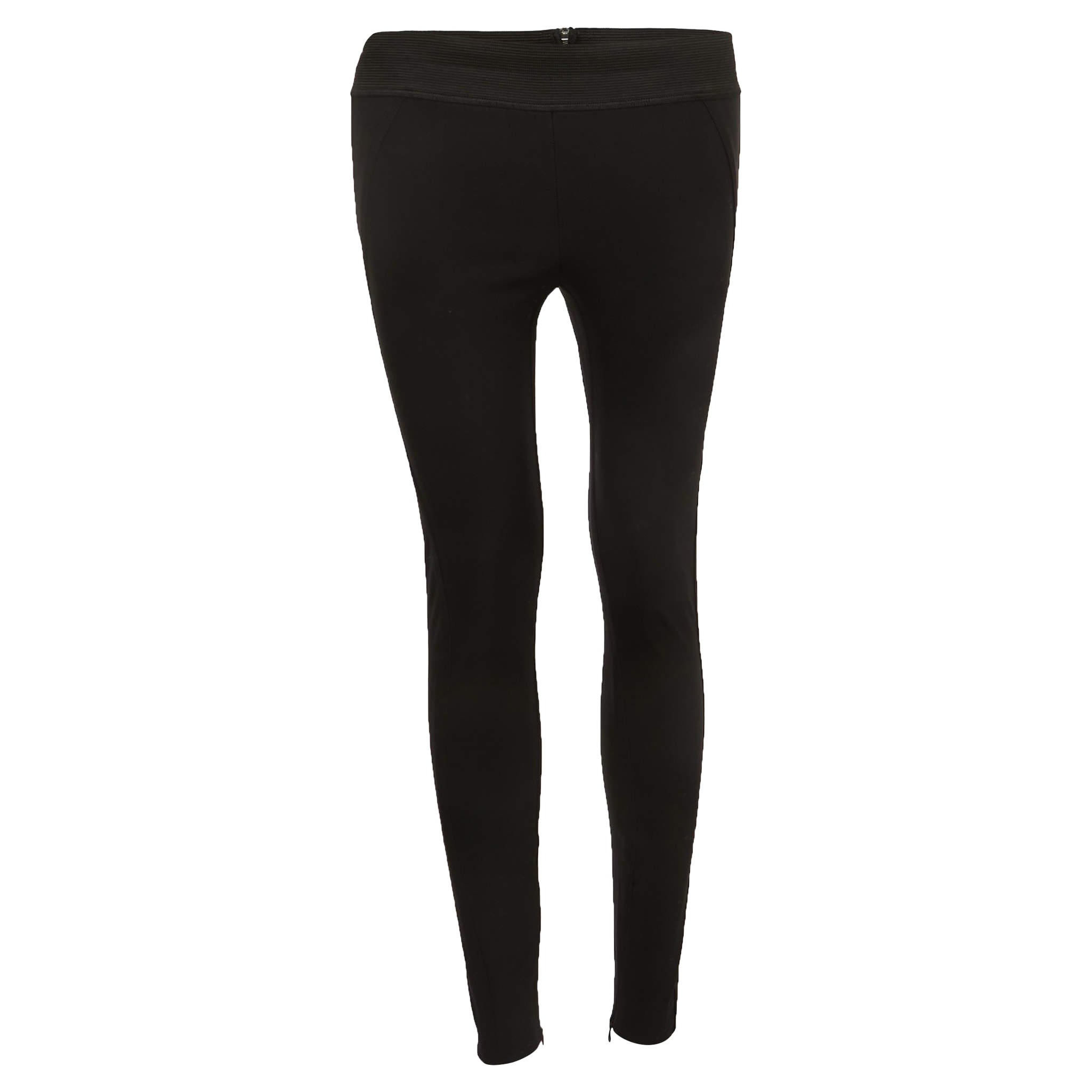 Stella McCartney Black Knit Skinny Pants XXS