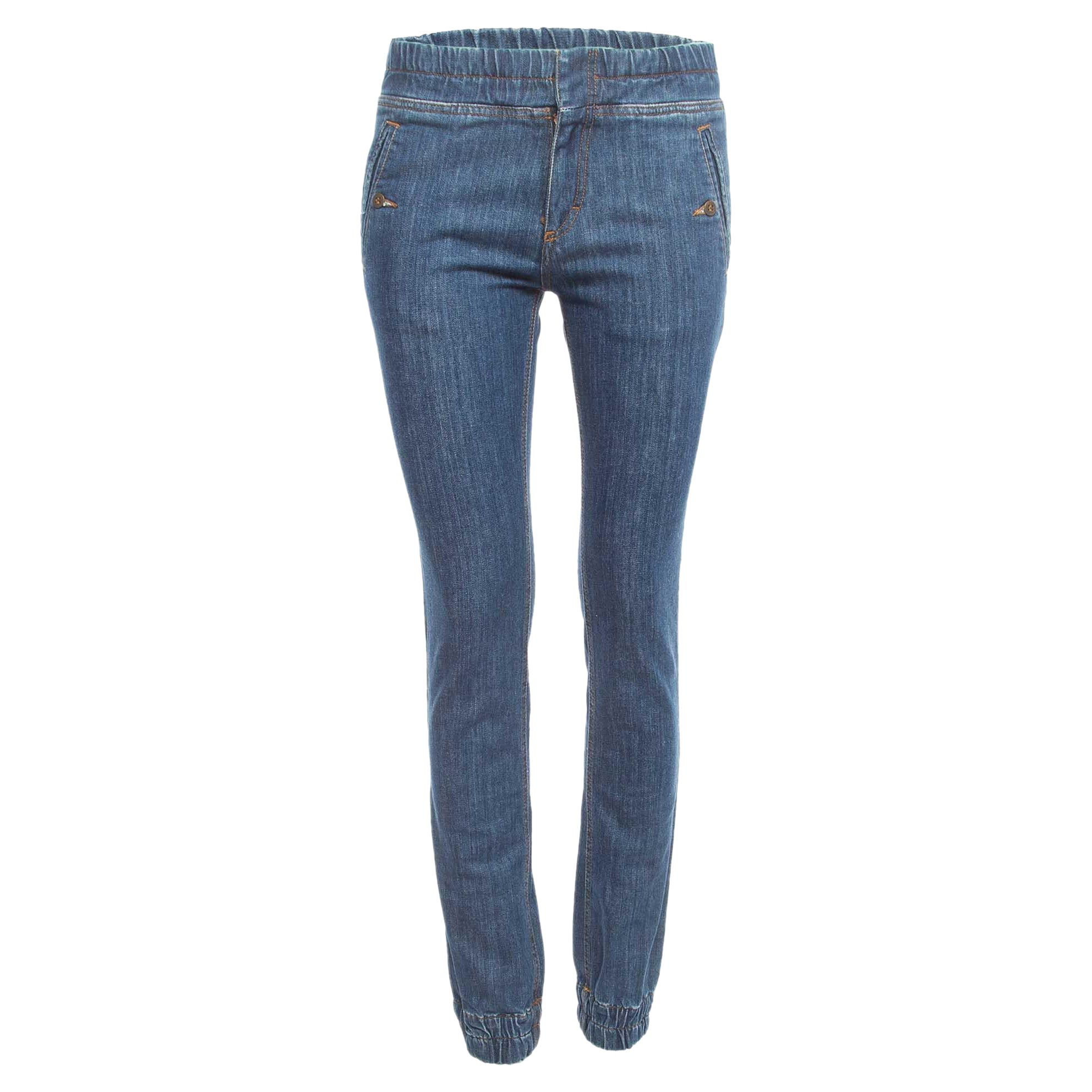 Chloe Vaqueros Azul Cintura Elástica S Cintura 28