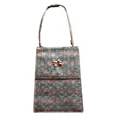 Cartier Silk Evening Bag, with gold clasp