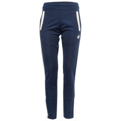 Palm Angels Blue Jersey Side Stripe Track Pants XXS
