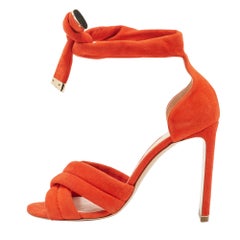 Sandalias Ziggy de ante naranja Nicholas Kirkwood Talla 37.5