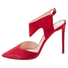 Nicholas Kirkwood Pumps Leda in pelle scamosciata rosa scuro misura 38,5