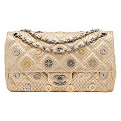 Chanel Swarovski Studded Classic Charm Dubai Resort Reissue Classic Flap Bag