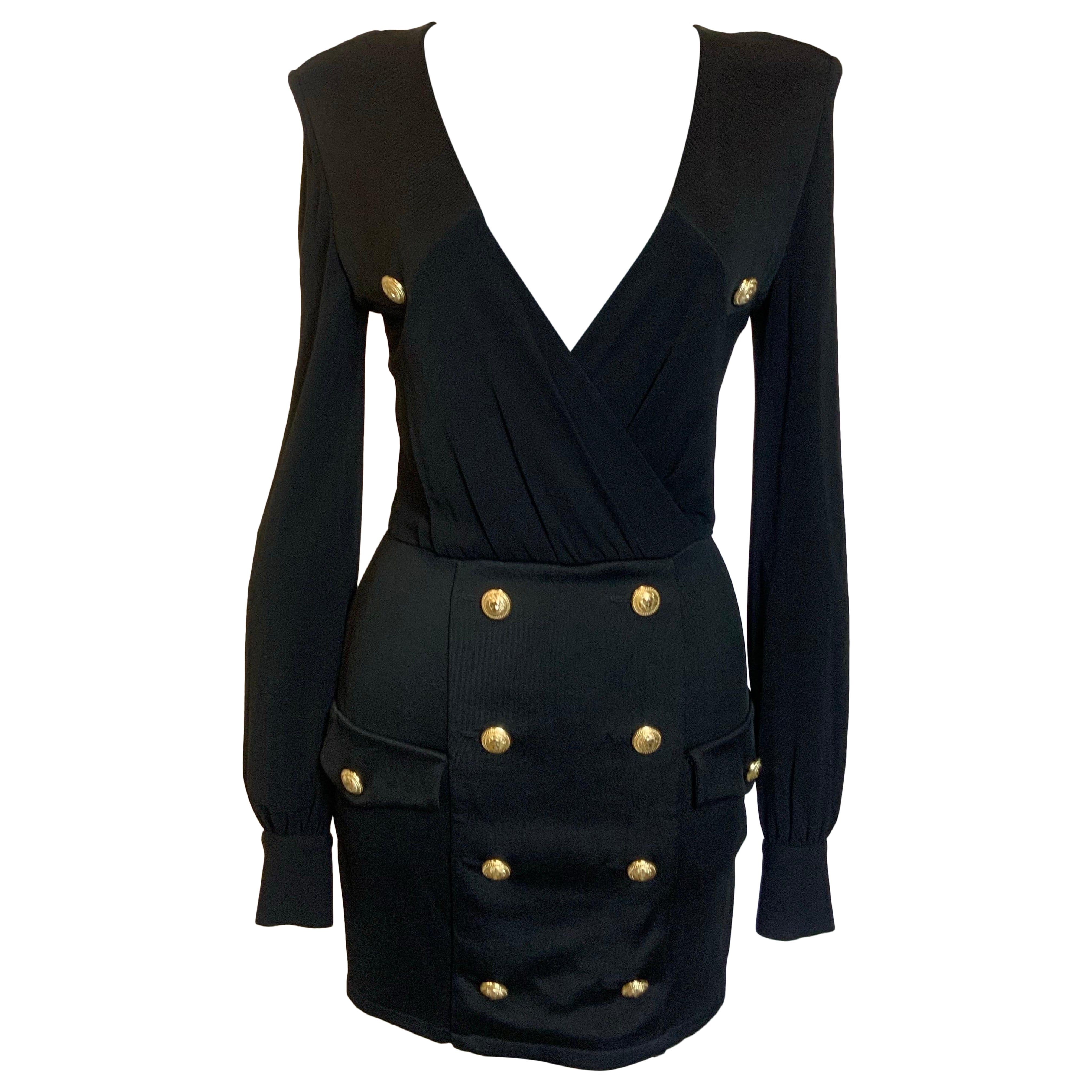 Mini abito nero Balmain