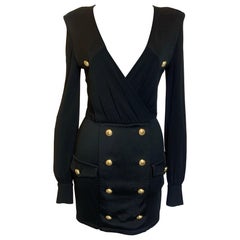 Balmain mini Vestido negro