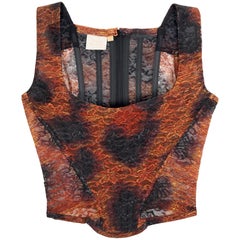 Vivienne Westwood 'Cafe Society' Cheetah Print Lace Corset, SS 1994