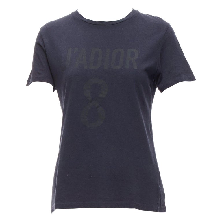 CHRISTIAN DIOR Jadior 8 washed black cotton linen screen print 