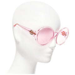 GUCCI Alessandro Michele GG0954S rosafarbene übergroße Sonnenbrille mit rundem Rahmen in Übergröße