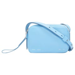 PROENZA SCHOULER White Label leather silver zipper logo crossbody camera bag