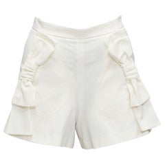 RED VALENTINO Creme Schleife Detail Taschen weite Shorts IT36 XXS