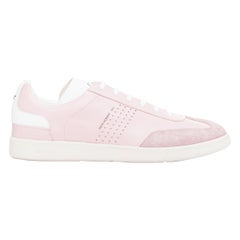 DIOR HIOMME B01 pink leather suede trim CD logo lace up sneakers EU43