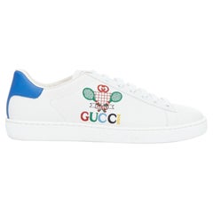 GUCCI Ace Tennis zapatillas bajas blancas con logotipo bordado EU37