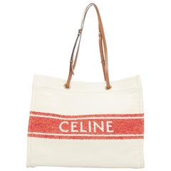 Bolso tote CELINE 2021 Plein Soleil Horizontal Cabas Thais de lana boucle con logo