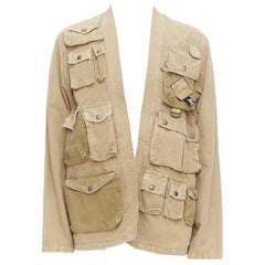 KAPITAL 2022 kimono beige à poches multiples en coton JP4 XL