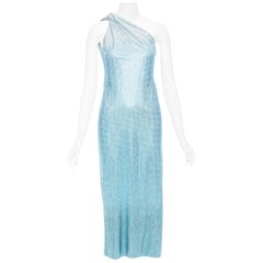 rare VERSACE Dua Lipa 2023 La Vacanza Runway crystal encrusted dress IT38 XS