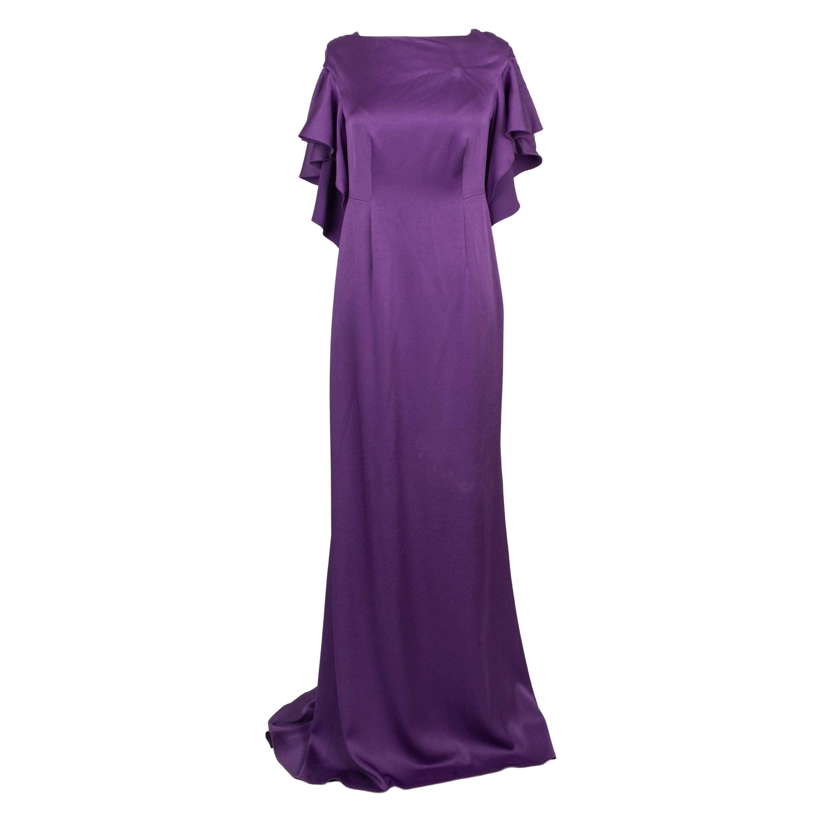 Paule Ka Long Purple Maxi Dress For Sale