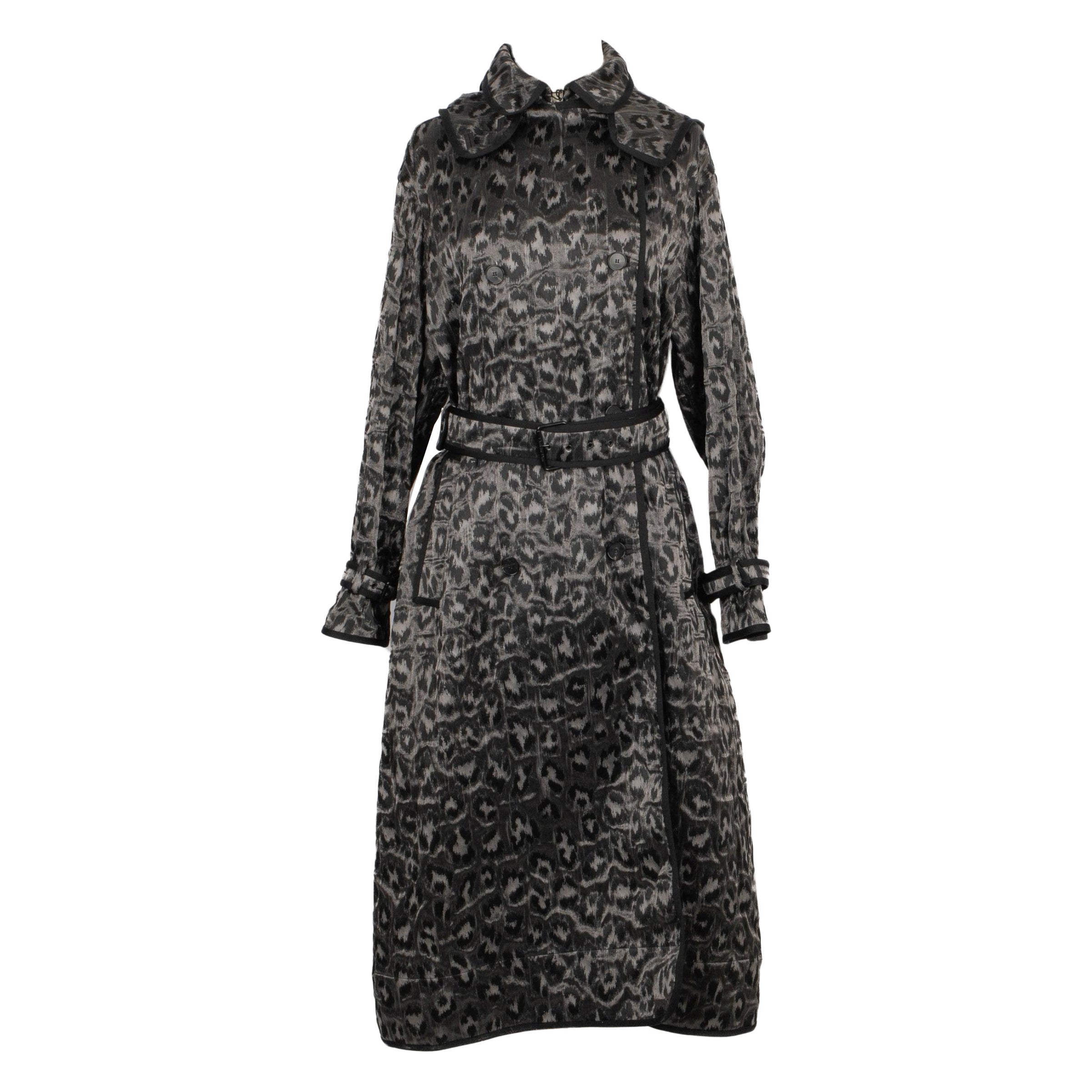 Christian Dior Animal-print Trenchcoat For Sale