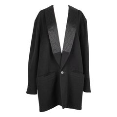 Gianni Versace Black Mid-length Men Coat