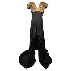 Alexander McQueen Black Silk Dress, 2011