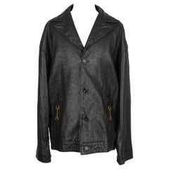 Gucci Black Lamb Leather Men Jacket