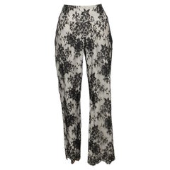 Pantaloni di pizzo bianchi e neri Dior, 2005