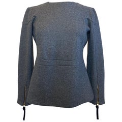 Blusa Marni de lana gris