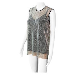New Dolce & Gabbana Canotta oversize impreziosita da cristalli