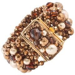 Wide beaded bracelet by Coppola e Toppo, 1960s 10