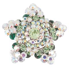 Incredibly bold multi dimentional Austrian brooch, 1950s 12