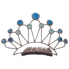 Unsigned Cissy Zoltowska jewelled Tiara/Hair comb, 1960s . 12