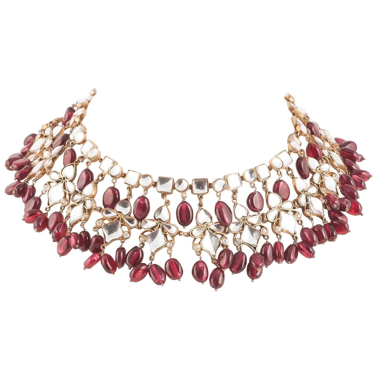 Kenneth Jay Lane Moghul style necklace, 1960s