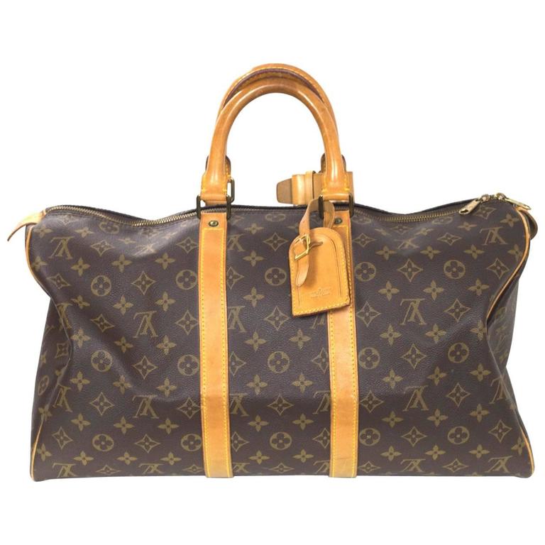 Louis Vuitton Monogram Keepall Bandouliere 45 Duffle Bag with Strap 862244