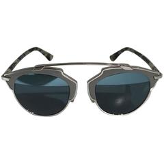 Dior So Real Leather Sunglasses Brown