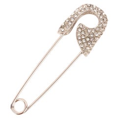 Dior Safety Pin Brooch with Swarovski Rhinestones, 1990s