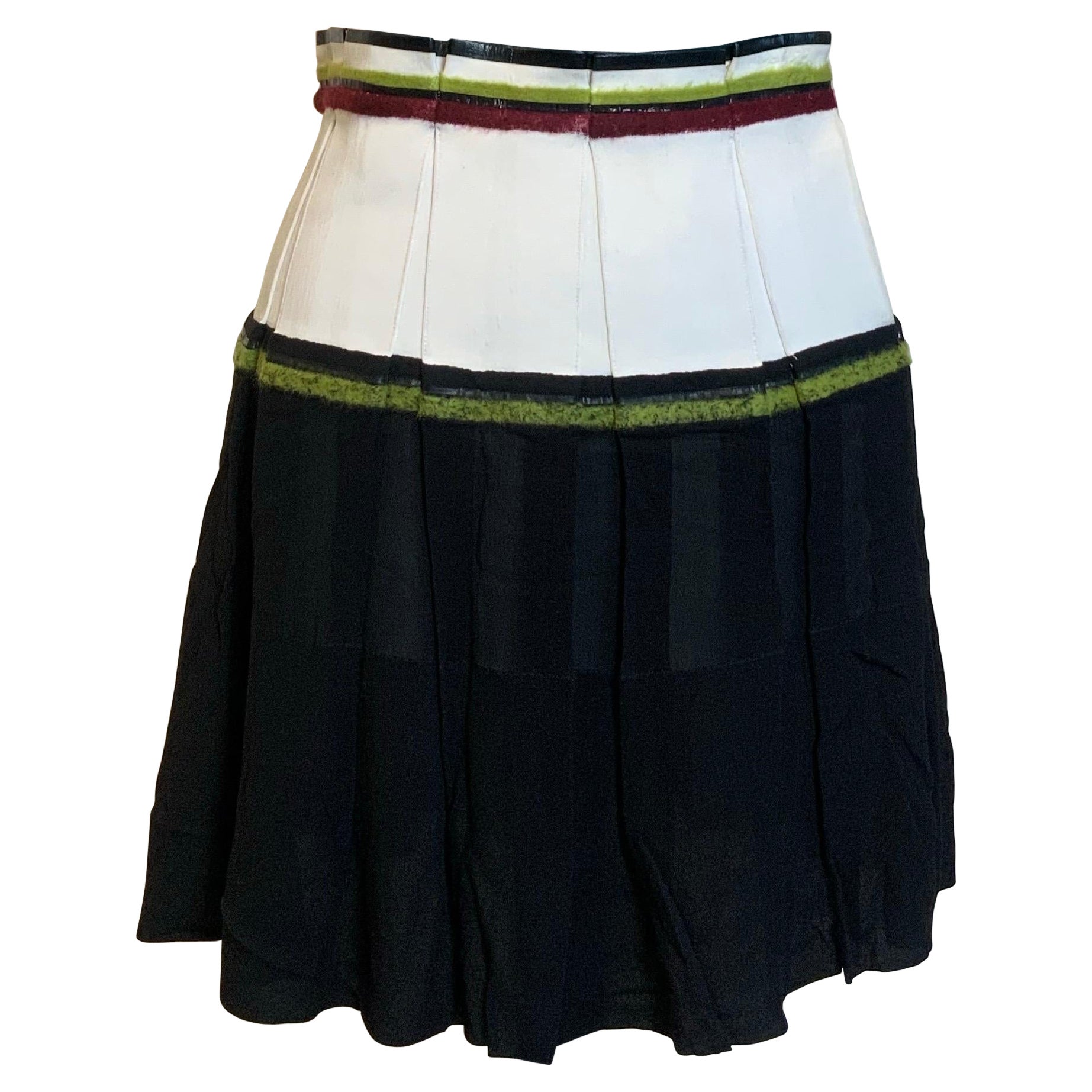 Balenciaga black and white mini Skirt For Sale