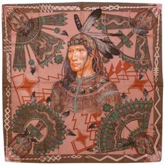 Hermes Silk Carre Scarf "Cosmogonie Apache" by Antoine Tzapoff 11