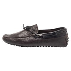 Tod's - Mocassins en cuir noir avec nœud Taille 39.5
