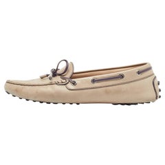 Tod's Mocasines Slip On Piel Gris Talla 38.5