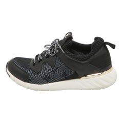 Louis Vuitton - Baskets Aftergame noires en maille et cuir, taille 40